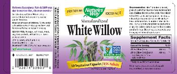 Nature's Way Standardized White Willow - supplement