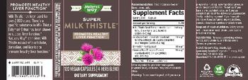 Nature's Way Super Milk Thistle - supplement