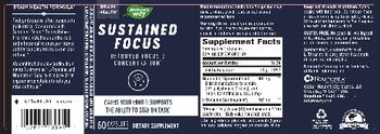Nature's Way Sustained Focus - supplement