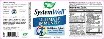 Nature's Way SystemWell Ultimate Immunity - this statement has not been evaluated by the food and drug administration this product is not intend