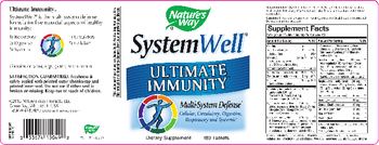 Nature's Way SystemWell Ultimate Immunity - supplement