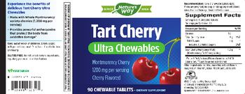 Nature's Way Tart Cherry Ultra Chewables Cherry Flavor - supplement