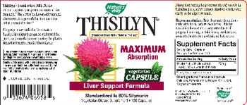 Nature's Way Thisilyn Standardized Milk Thistle Extract - vegetarian supplement