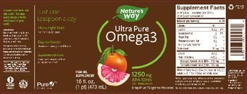 Nature's Way Ultra Pure Omega3 Grapefruit Tangerine Flavored - fish oil supplement