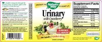 Nature's Way Urinary With Cranberry - supplement