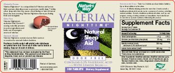 Nature's Way Valerian Nighttime - supplement