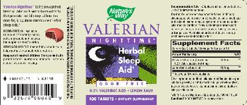 Nature's Way Valerian Nighttime - supplement