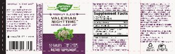 Nature's Way Valerian Nighttime - supplement