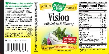 Nature's Way Vision With Lutein & Bilberry - supplement