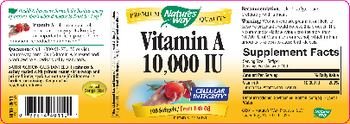 Nature's Way Vitamin A 10,000 IU - supplement