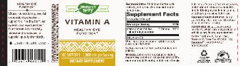 Nature's Way Vitamin A 3,000 mcg - supplement