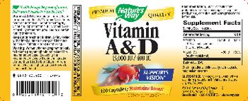 Nature's Way Vitamin A & D 15,000 IU/400 IU - supplement