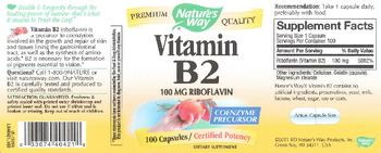 Nature's Way Vitamin B2 100 mg Riboflavin - supplement
