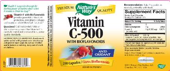 Nature's Way Vitamin C-500 With Bioflavonoids - supplement