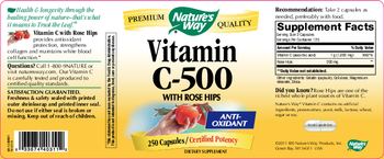 Nature's Way Vitamin C-500 With Rose Hips - supplement