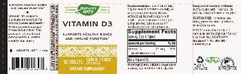 Nature's Way Vitamin D3 - supplement