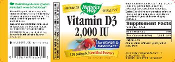 Nature's Way Vitamin D3 2,000 IU - supplement