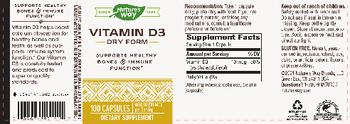 Nature's Way Vitamin D3 - supplement