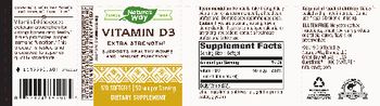 Nature's Way Vitamin D3 50 mcg - supplement