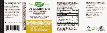 Nature's Way Vitamin D3 Extra Strength Chocolate Flavored - supplement