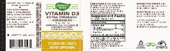 Nature's Way Vitamin D3 Extra Strength Chocolate Flavored - supplement