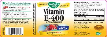 Nature's Way Vitamin E-400 - supplement