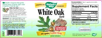 Nature's Way White Oak Bark - supplement
