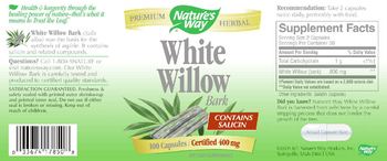 Nature's Way White Willow Bark - supplement