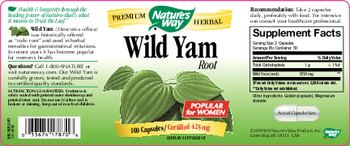 Nature's Way Wild Yam Root - supplement