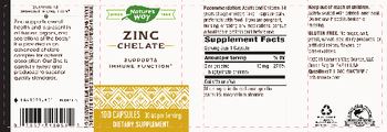Nature's Way Zinc Chelate 30 mg - supplement