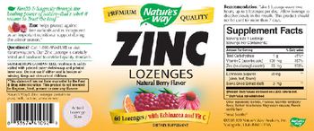 Nature's Way Zinc Lozenges Natural Berry Flavor - supplement
