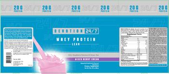 NatureSmart Devotion 24/7 Whey Protein Lean Mixed Berry Cream - supplement