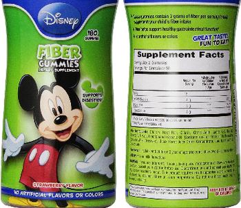 NatureSmart Disney Fiber Gummies Strawberry Flavor - supplement