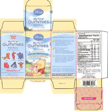 NatureSmart Disney My First Gummies Multi Vitamin - childrens easy to chew vitamin vitamin mineral supplement