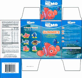 NatureSmart Disney-Pixar Finding Nemo Gummies MultiVitamin - childrens multiple vitamin mineral supplement