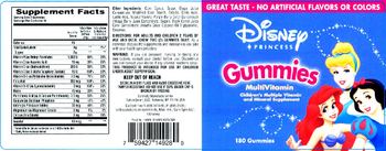 NatureSmart Disney Princess Gummies MultiVitamin - childrens multiple vitamin and mineral supplement