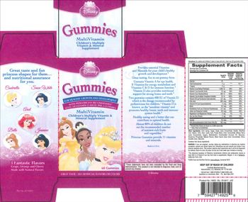 NatureSmart Disney Princess Gummies MultiVitamin - childrens multiple vitamin mineral supplement