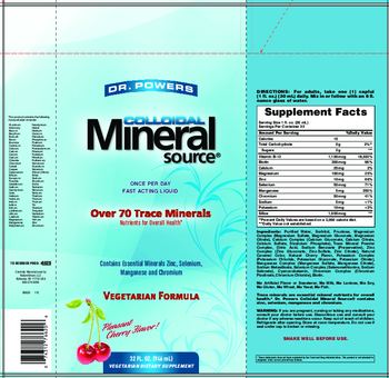 NatureSmart Dr. Powers Colloidal Mineral Source - vegetarian supplement