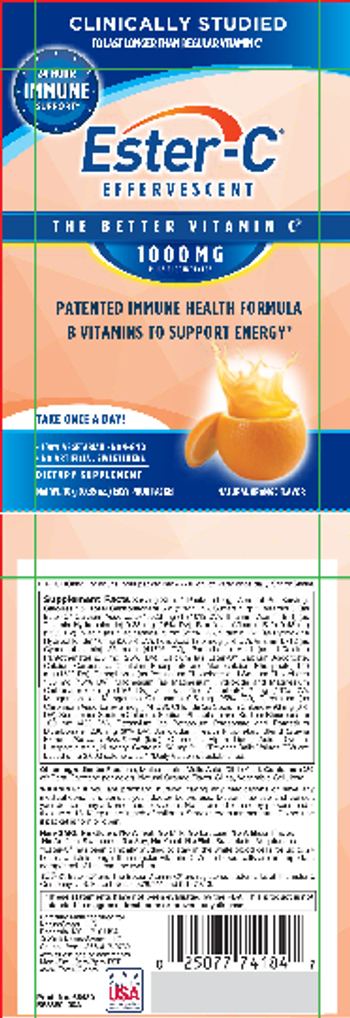 NatureSmart Ester-C Effervescent 1000 mg Natural Orange Flavor - supplement