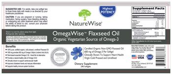 NatureWise OmegaWise Flaxseed Oil - supplement
