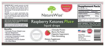 NatureWise Raspberry Ketones Plus+ Liquid Drops - supplement