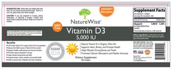 NatureWise Vitamin D3 5,000 IU - supplement
