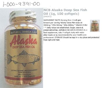 NCB Alaska Deep Sea Fish Oil - supplement
