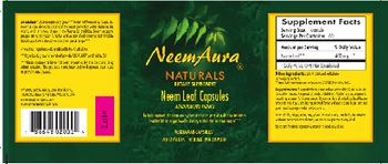 NeemAura Neem Leaf Capsules - supplement