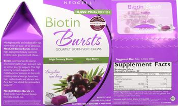 NeoCell Biotin Bursts Brazilian Acai Berry - supplement