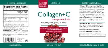 NeoCell Collagen+C Pomegranate Liquid Delicious Pomegranate Flavor - supplement
