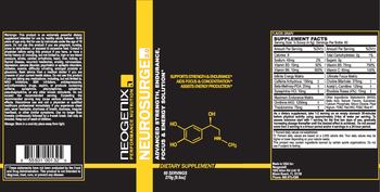 Neogenix Performance Nutrition Neurosurge 2.0 Flavor Grape - supplement