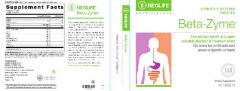 NeoLife Nutritionals Beta-Zyme - supplement