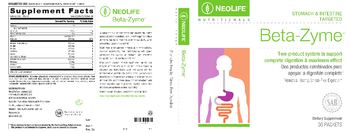 NeoLife Nutritionals Beta-Zyme - supplement