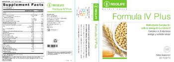 NeoLife Nutritionals Formula IV Plus - supplement